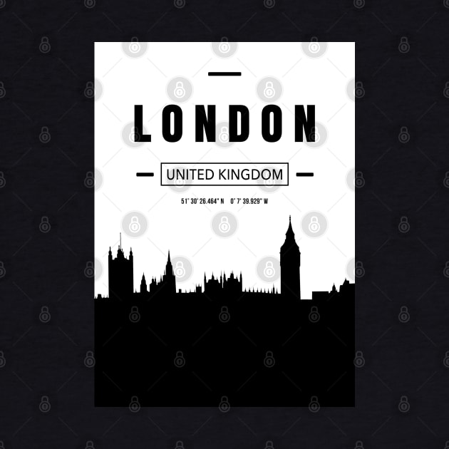 London Cityscape Skyline Poster by Suprise MF